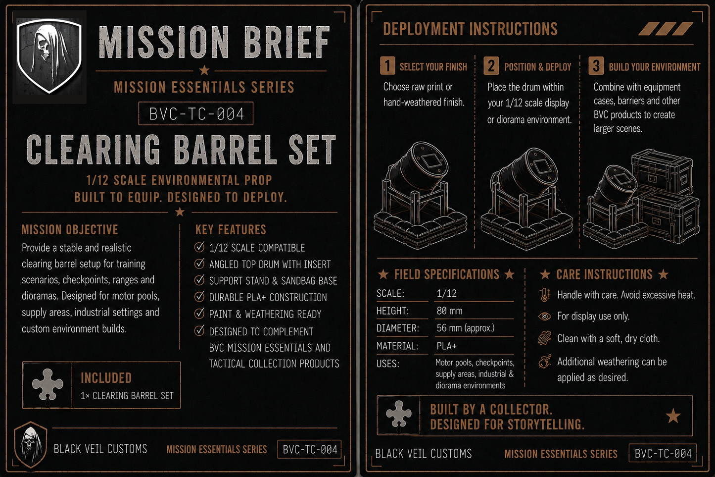 Clearing Barrel Set | 1/12 Scale
