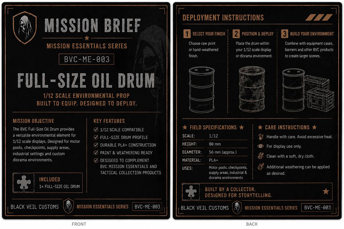 Oil Drum | 1/12 Scale