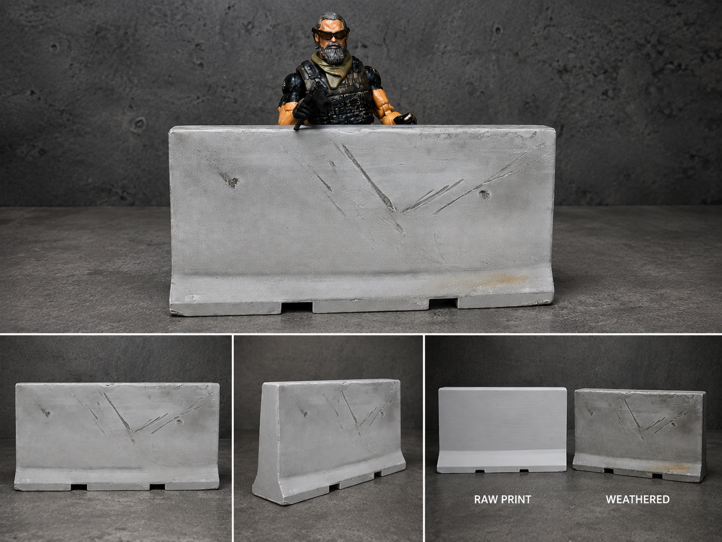 Tactical Barrier System - Long Barrier |1/12 Scale